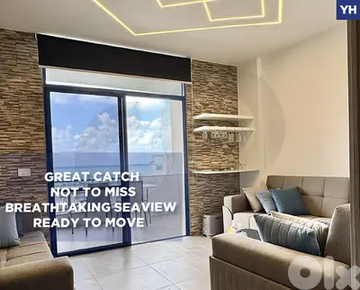Breathtaking Sea View ,Ready to move, Chalet Halat /حالات REF#YH135223