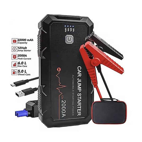 Car Jump Starter Battery Booster 22000mAh 0
