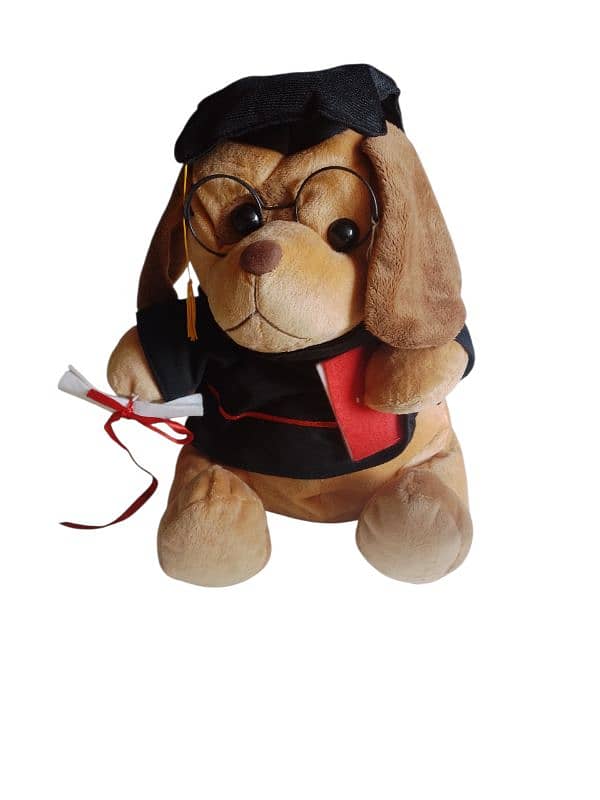 graduation dog plush 0