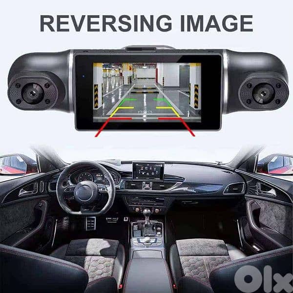 WiFi Dash Cam HR2501 Four Lens Panoramic 3