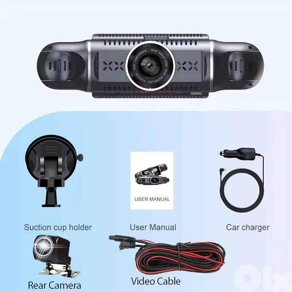 WiFi Dash Cam HR2501 Four Lens Panoramic 4