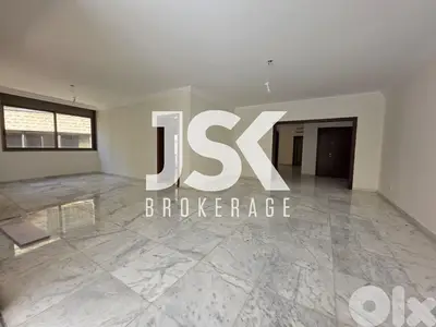 L20974 - Spacious Apartment With Backyard Terrace For Sale in Hazmieh