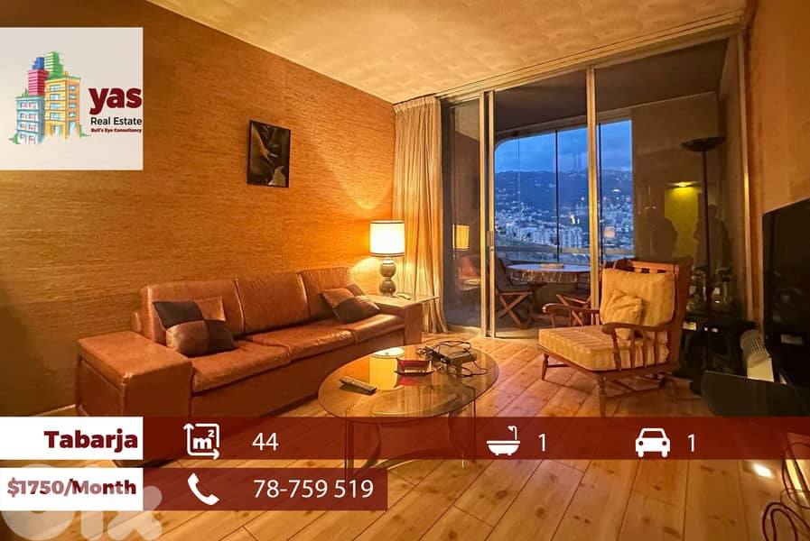 Tabarja 44m2 | Rent|Decorated Chalet | Sea View | Prime Location|RA/IV 0