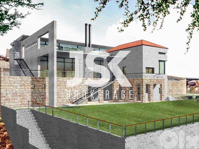 L20990 - An Under-Construction Villa For Sale in Ain El Jdide, Aley 0