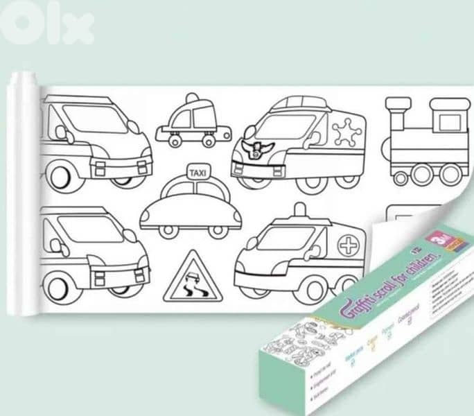 32 Coloring Rolls (3m each) – fun, sticky & creative! 0