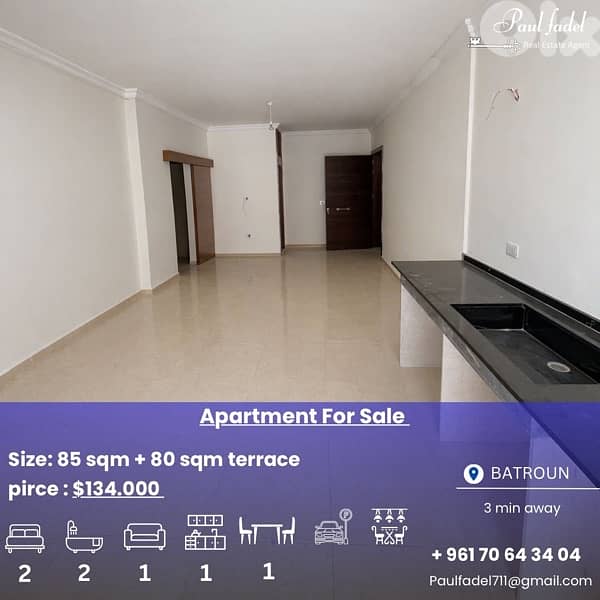 apartment for sale with terrace !! 0