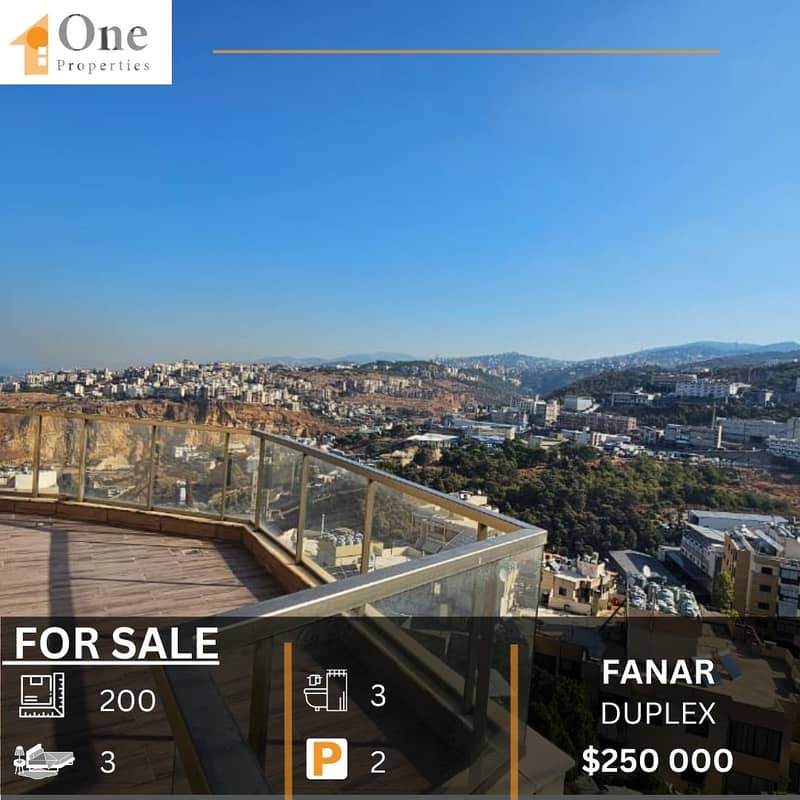 DUPLEX APARTMENT FOR SALE IN FANAR 0