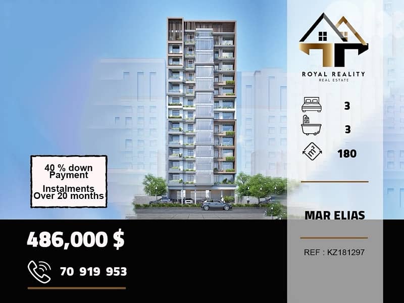 under construction apartments for sale in mar elias beirut 0