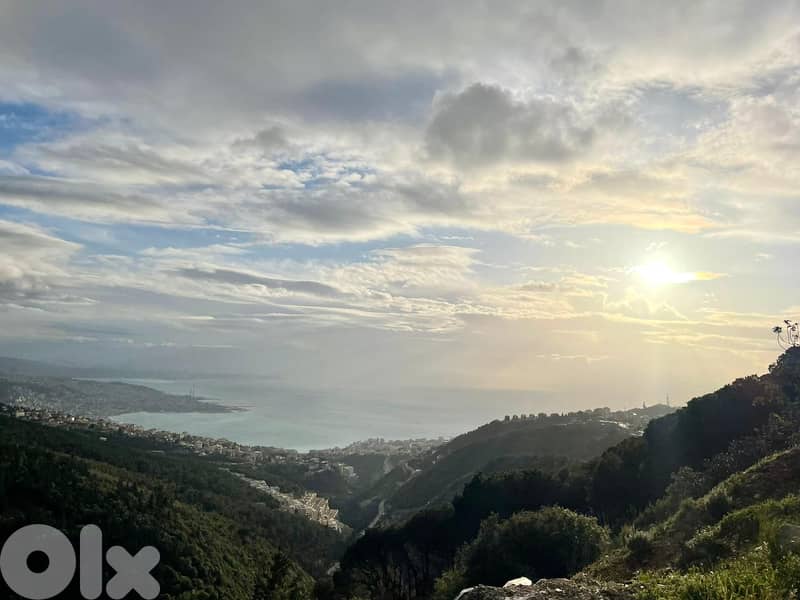1035 SQM Land for Sale in Kfour with An Amazing Sea View! 0