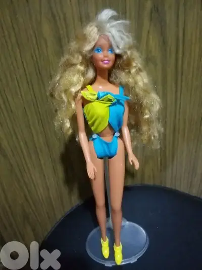 WET 'N WILD Barbie Mattel1989 Rare +own swimwear+shoes Still good doll