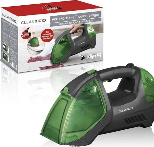 CLEANmaxx recheargeable Handheld Upholstery and Carpet Cleaner 0