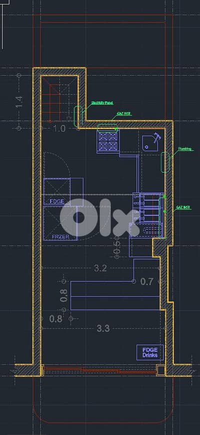 70 SQM Shop for Rent in Mar Mikhael محل للايجار