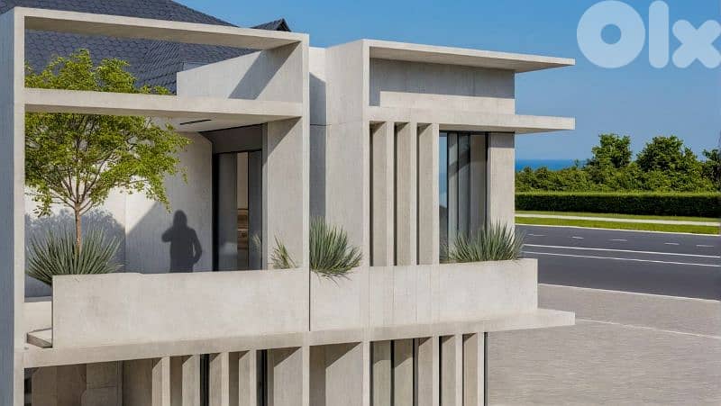 (Construction Permit Available)Prime Location Land in Dbaye + Sea View 3