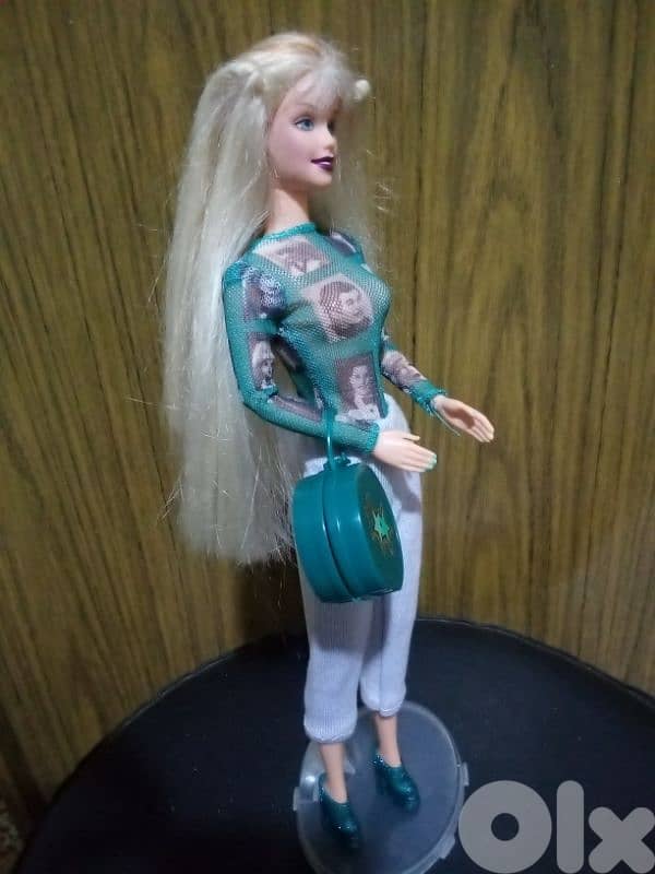 HOLLYWOOD NAILS Barbie Mattel99 great doll+Own wears+Own shoes+own bag 2