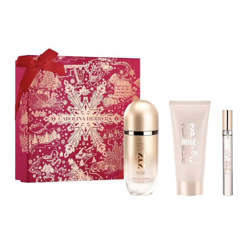 Carolina Herrera 212 VIP Rosé Elixir Eau de Parfum Gift Set 80 ml + 10 ml + Body Lotion 100 ml 0