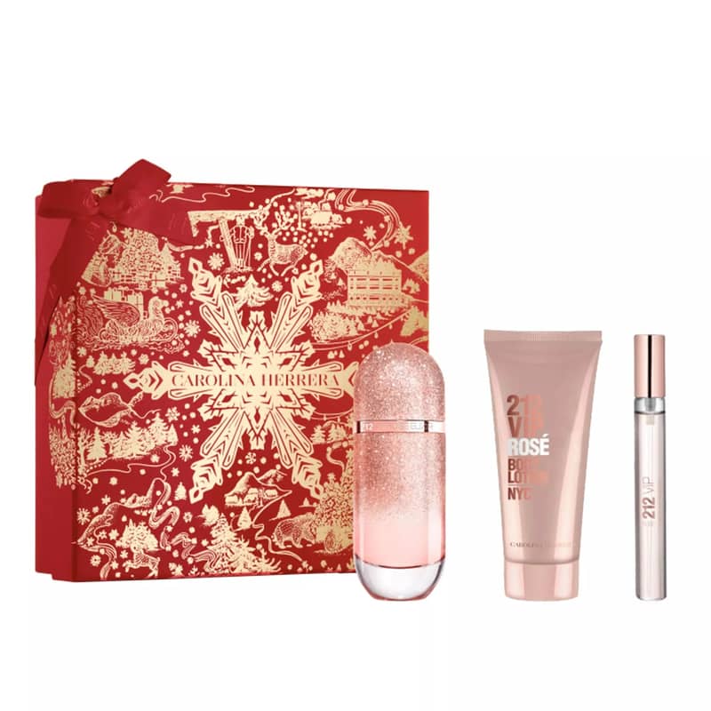 Carolina Herrera 212 VIP Rosé Elixir Eau de Parfum Gift Set 80 ml + 10 ml + Body Lotion 100 ml 0