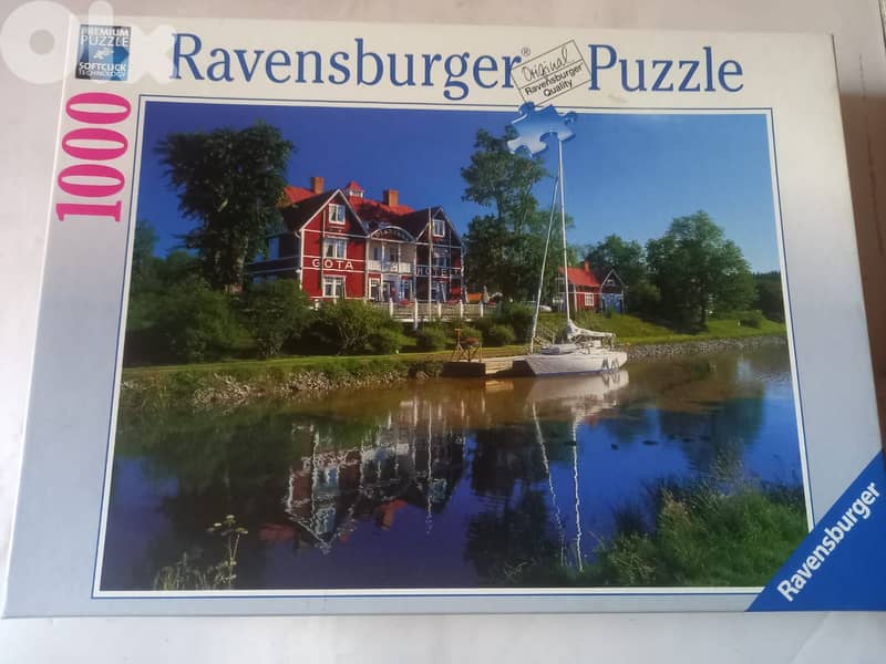 1000-piece puzzle . Göta Canal in Sweden,by Ravensburger. 0