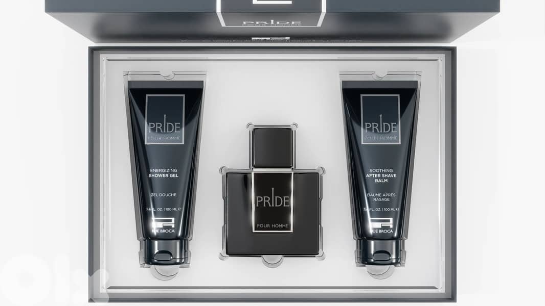 Rue Broca Pride Homme Gift Set (EDP 100 mL + Shower Gel 100 mL + After Shave 100 mL) (Men) 1