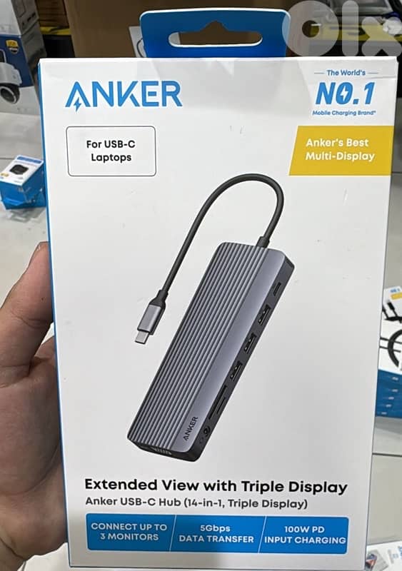 Anker Usb-c Hub 14 in 1 triple display A8389HA1 1