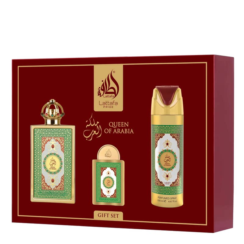 Lattafa Queen of Arabia 3-Piece Gift Set – For Women 0