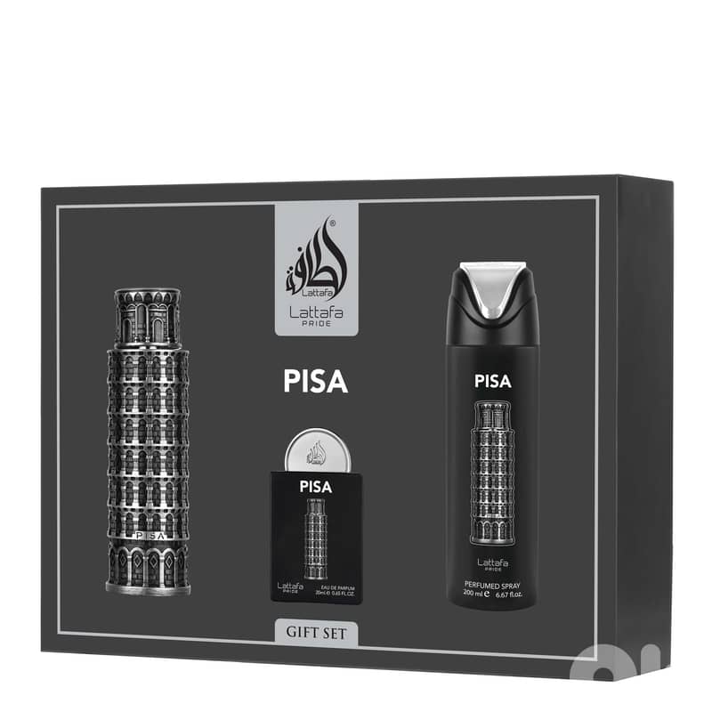 Lattafa Pisa 3-Piece Gift Set – For Men 0