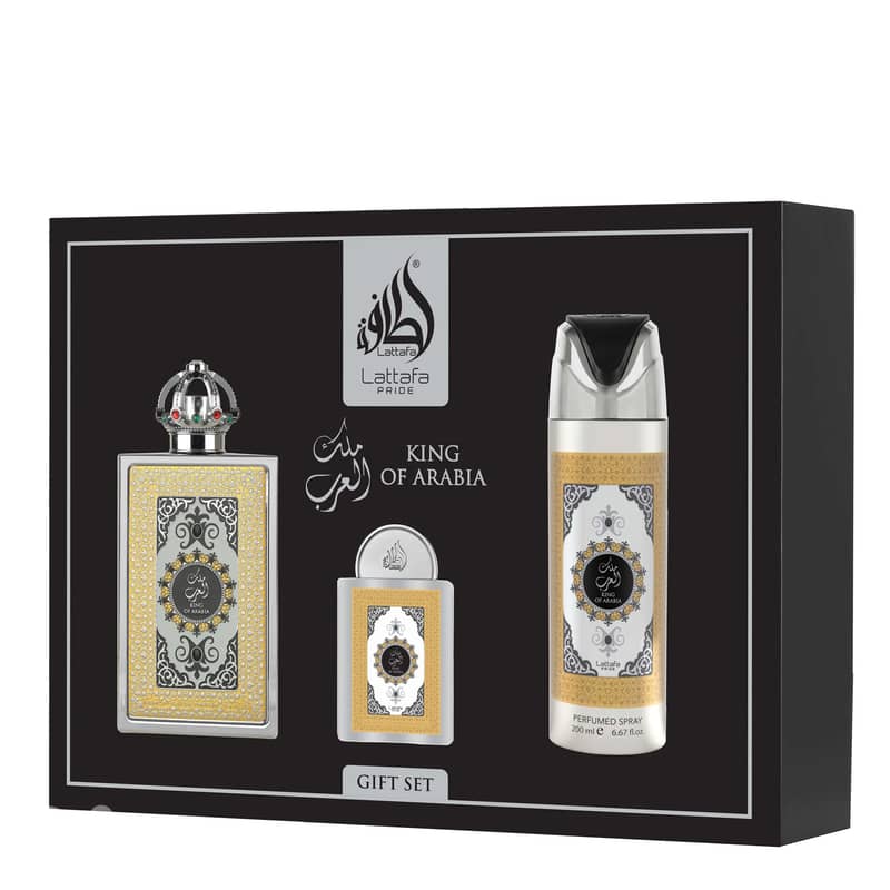 Lattafa King of Arabia 3-Piece Gift Set – Unisex 0