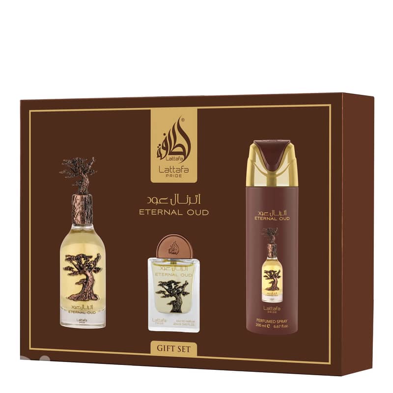 Lattafa Eternal Oud 3-Piece Gift Set – Unisex 0