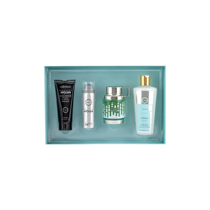 Armaf Odyssey Aqua 4-Piece Gift Set – For Men 0