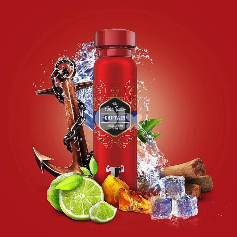 Old Spice Captain Body Spray 150 mL – For Men 1