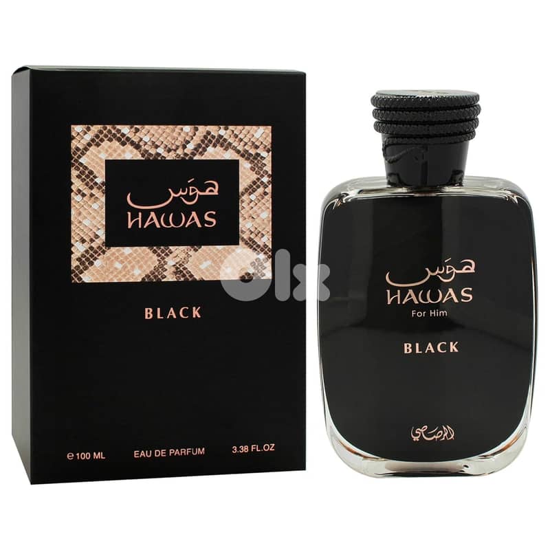 Rasasi Hawas Black Eau De Parfum 100 mL – For Men 0