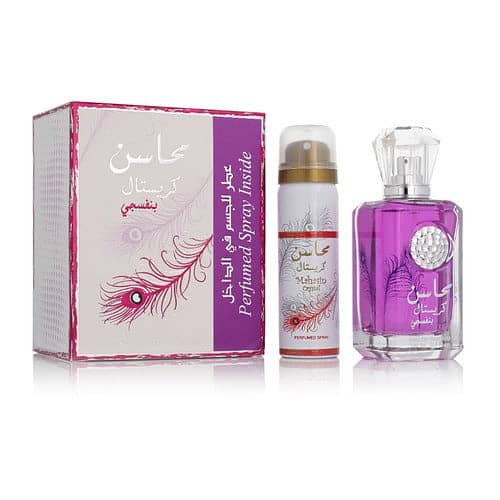 Lattafa Mahasin Crystal Violet Eau de Parfum 100 mL – For Women 0
