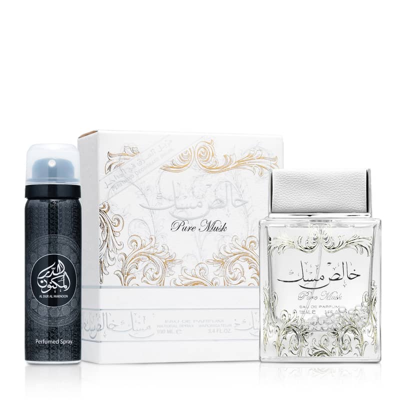Lattafa Pure Musk Eau de Parfum 100 mL + 50 mL Deodorant Set – Unisex 0