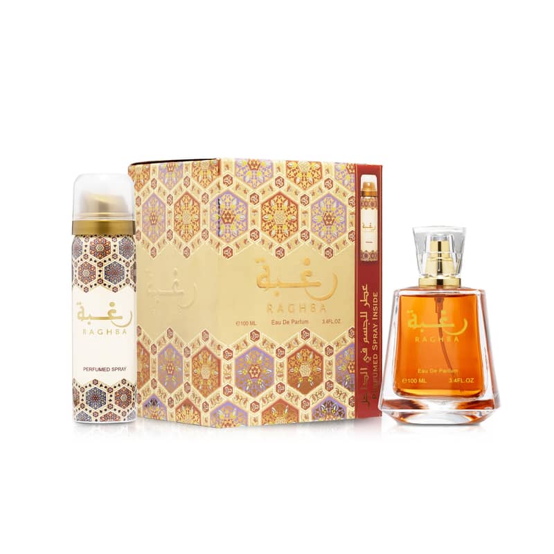 Lattafa Raghba Eau de Parfum 100 mL + 50 mL Deodorant Set – Unisex 0