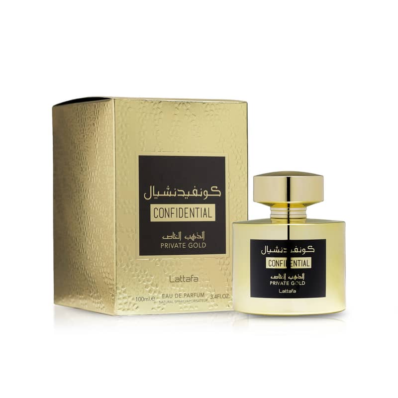 Lattafa Confidential Private Gold Eau De Parfum 100mL - Unisex 0