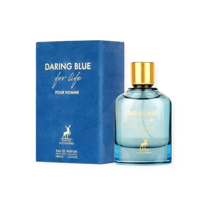 Maison Alhambra Daring Blue for Life Eau de Parfum – 100 ml – For Men 0