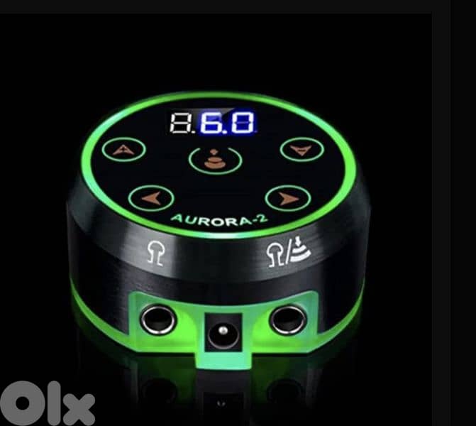 Aurora Dual Tattoo Power Supply Kit,CINRA Pro. Digital LCD Screen 0