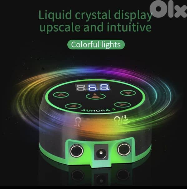 Aurora Dual Tattoo Power Supply Kit,CINRA Pro. Digital LCD Screen 1