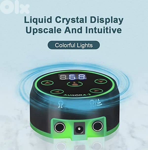 Aurora Dual Tattoo Power Supply Kit,CINRA Pro. Digital LCD Screen 2
