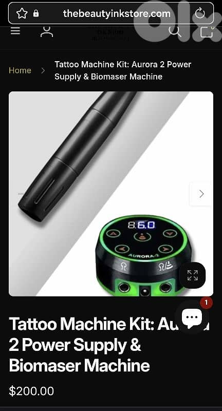Aurora Dual Tattoo Power Supply Kit,CINRA Pro. Digital LCD Screen 12
