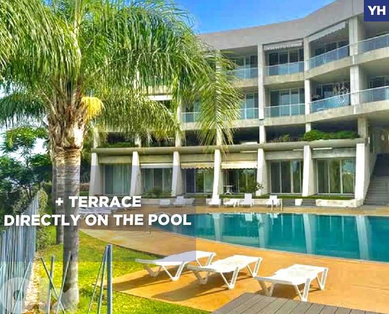 Terrace, covered parking, on the pool, Aamchit/عمشيت REF#YH135280 0