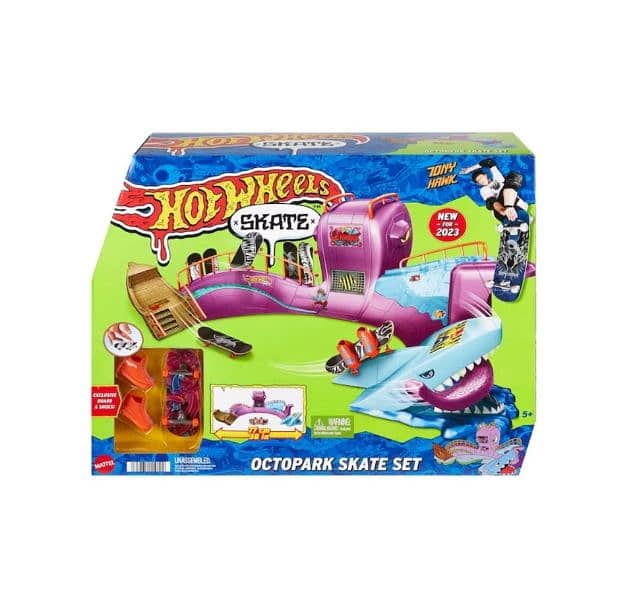 hotwheels skate set octopark tony hawk 0