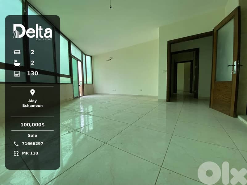 Apartment with terrace for Sale in Bchamoun, Aley 0