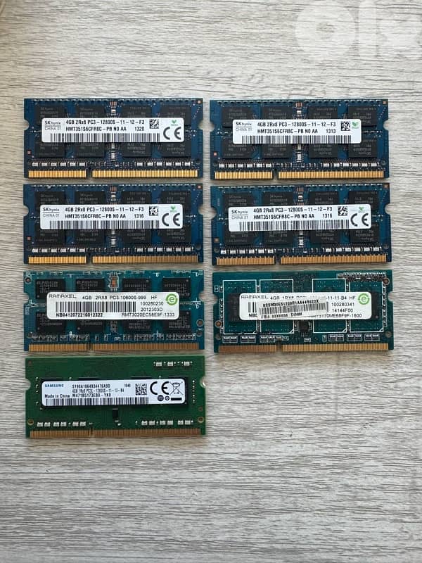 RAM 4GB DDR3 for Laptop 0