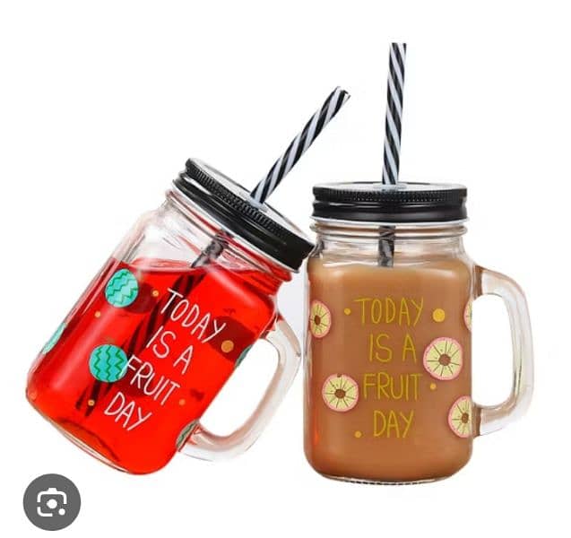 glass cocktails jugs with straw 0