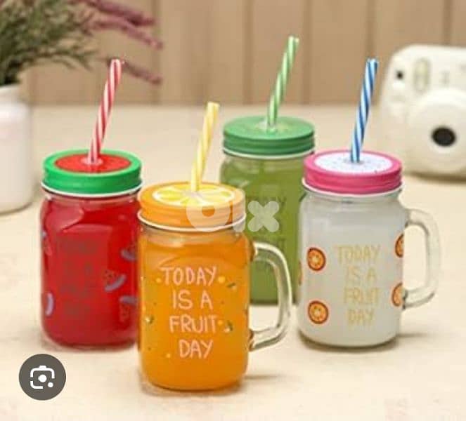 glass cocktails jugs with straw 4