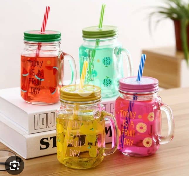 glass cocktails jugs with straw 5