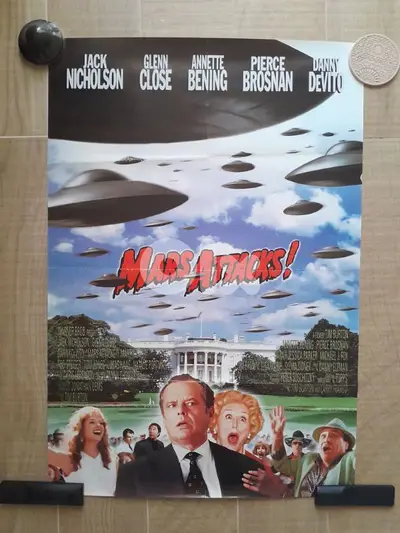 Original movie poster  Mars attack