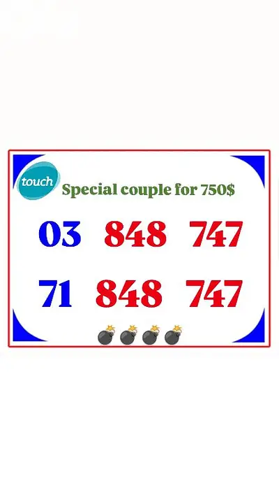 Mtc and alfa special numbers delivery all leb for info 71000980