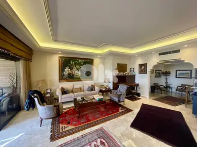 220 SQM Semi-Furnished Apartment in Haret Sakher with Sea View