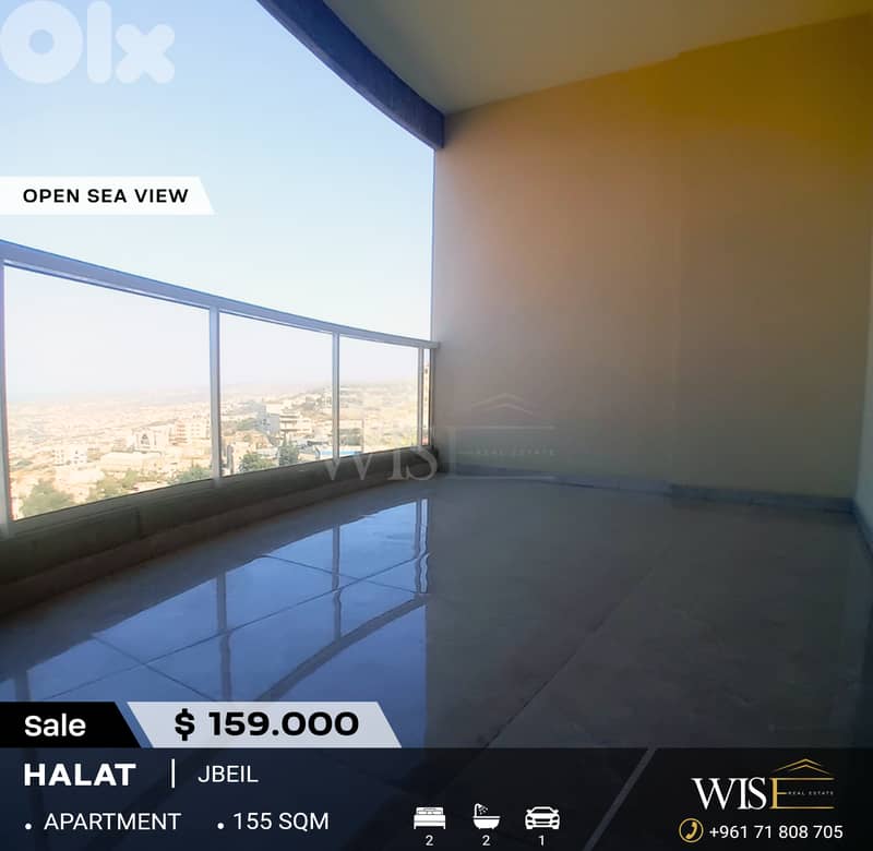  155 SQM Apartment for SALE in Halat - Jbeil! 0